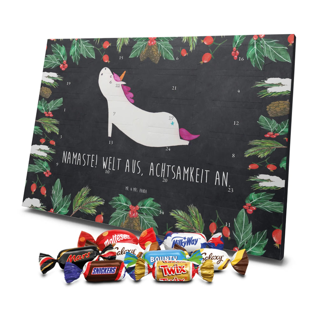Chocolate advent calendar unicorn yoga mindfulness, relaxation, gift, present, sports, sweet