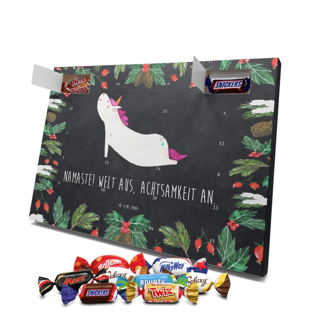 Chocolate advent calendar unicorn yoga mindfulness, relaxation, gift, present, sports, sweet