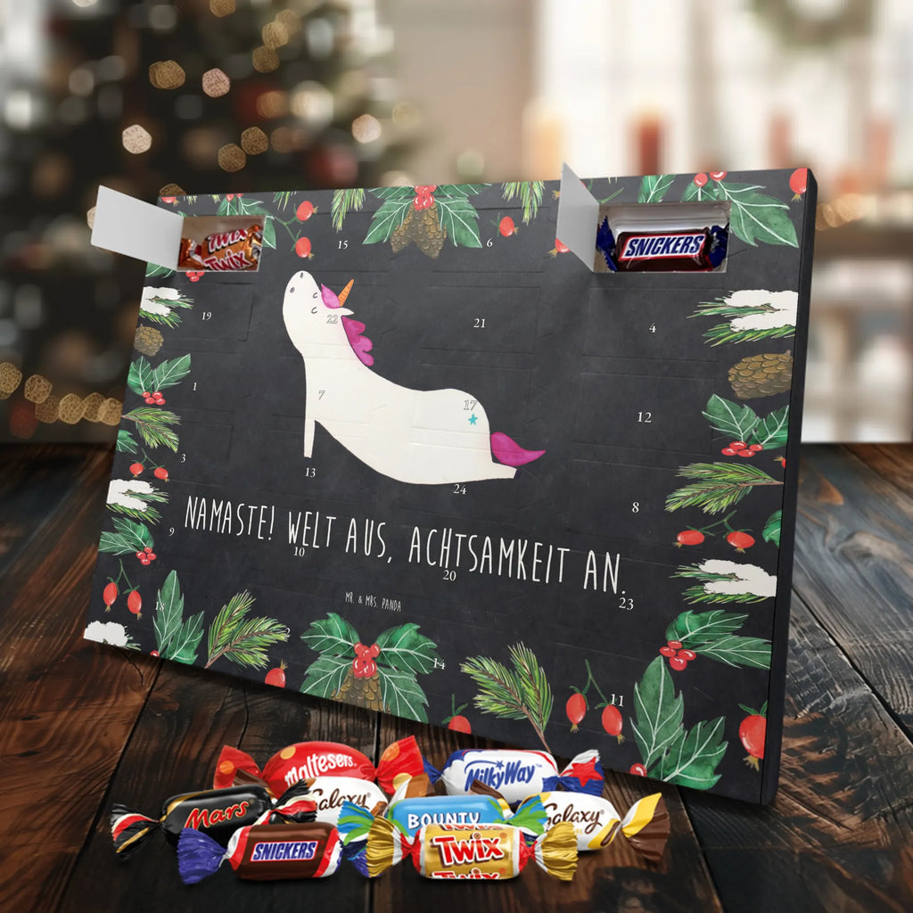 Chocolate advent calendar unicorn yoga mindfulness, relaxation, gift, present, sports, sweet