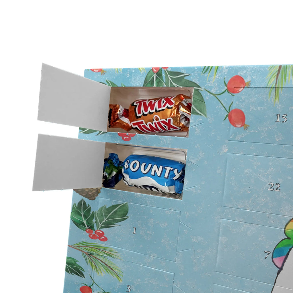 Chocolate advent calendar unicorn Sad friends, Friendship, consoling, grief, greeting card, flower