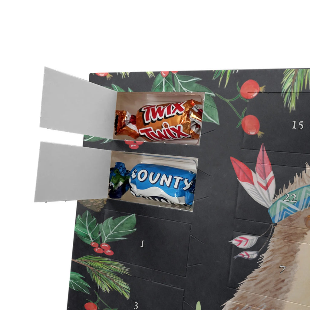 Chocolate advent calendar Hedgehog feather headdress Forest animals, Adventure, Campfire, Indians, Hedgehogs