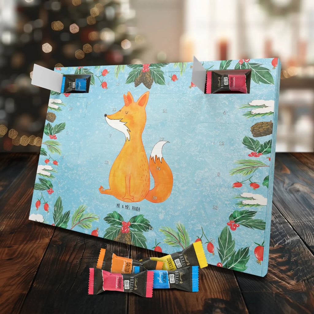 Chocolate advent calendar unicorn Wish foxes, fox horns