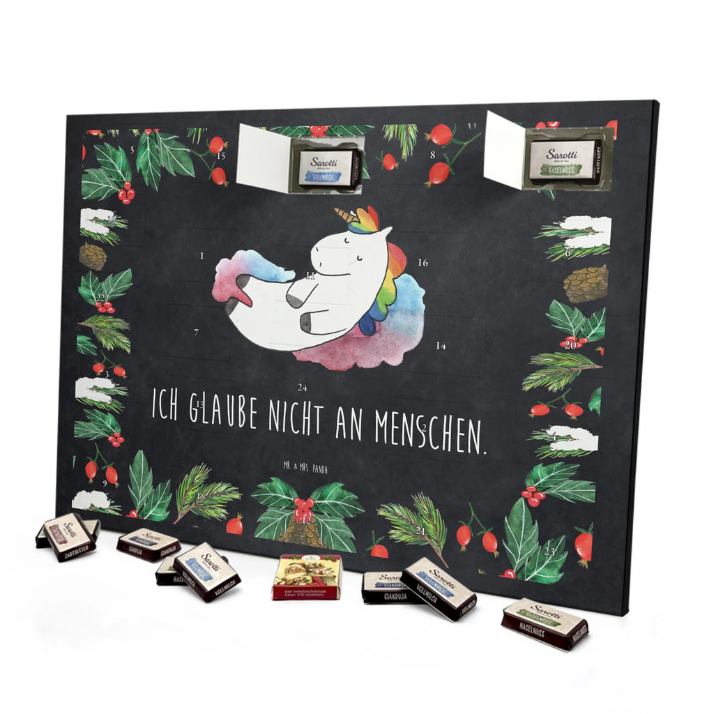 Chocolate advent calendar unicorn cloud 7 witty, faith, people, gift, reality, in love