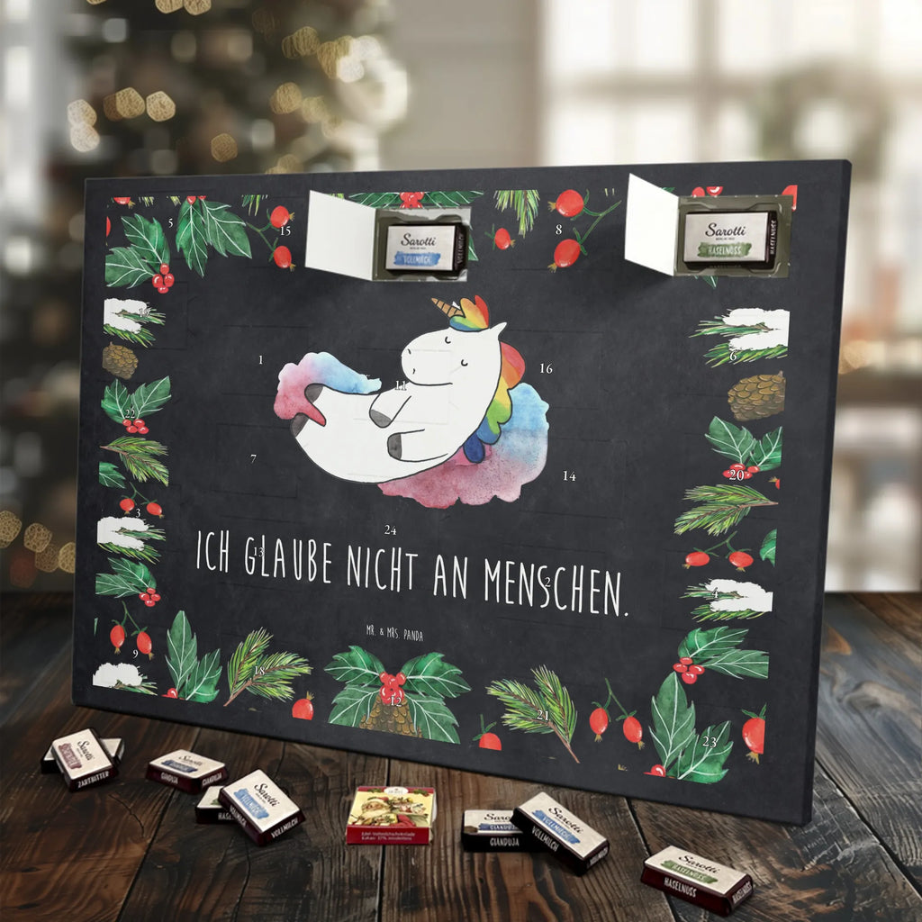 Chocolate advent calendar unicorn cloud 7 witty, faith, people, gift, reality, in love