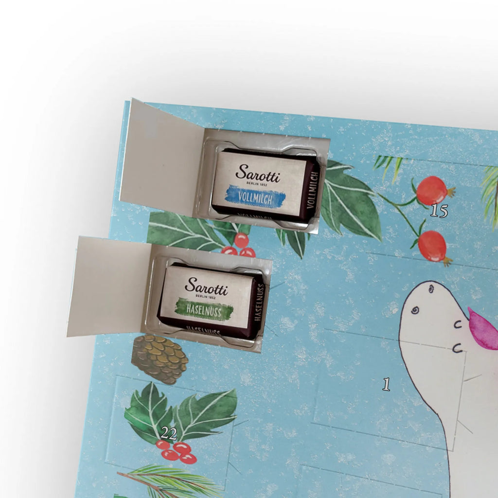 Chocolate advent calendar unicorn yoga mindfulness, relaxation, gift, present, sports, sweet