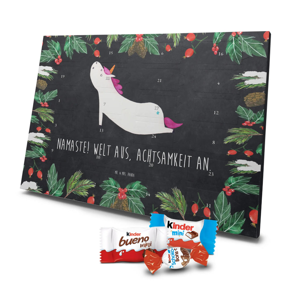 Chocolate advent calendar unicorn yoga mindfulness, relaxation, gift, present, sports, sweet
