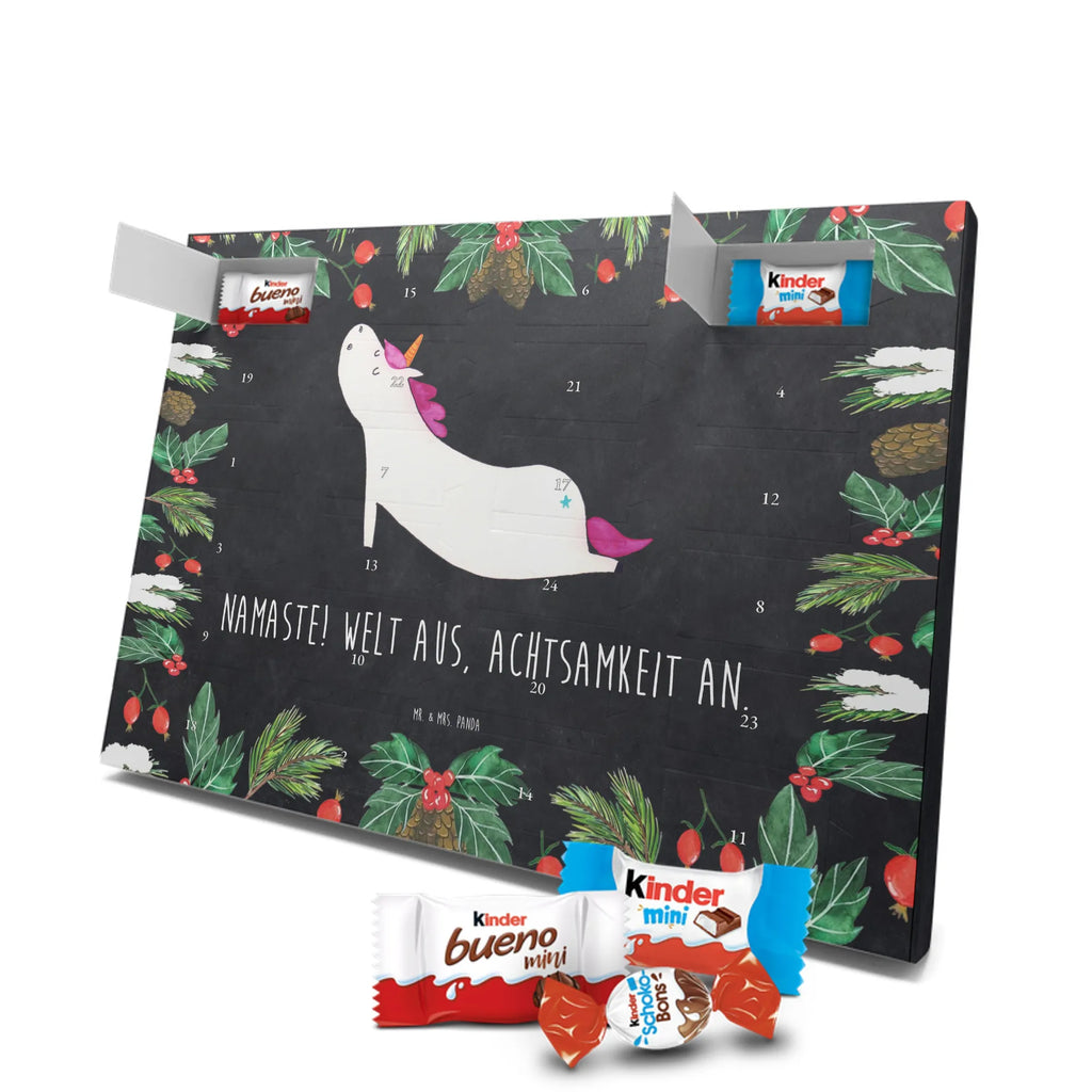 Chocolate advent calendar unicorn yoga mindfulness, relaxation, gift, present, sports, sweet