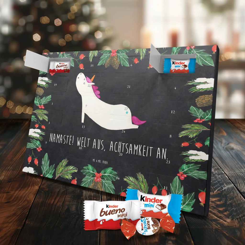 Chocolate advent calendar unicorn yoga mindfulness, relaxation, gift, present, sports, sweet