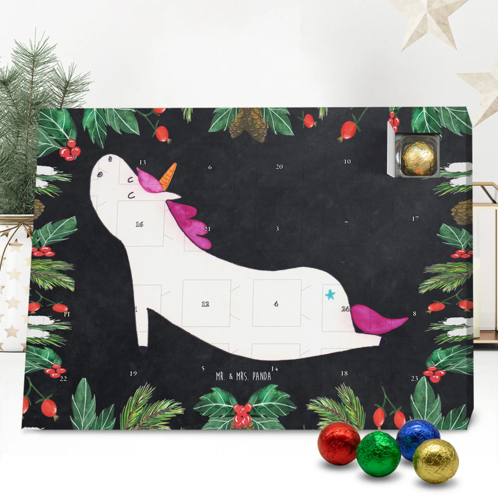Chocolate advent calendar unicorn yoga mindfulness, relaxation, gift, present, sports, sweet