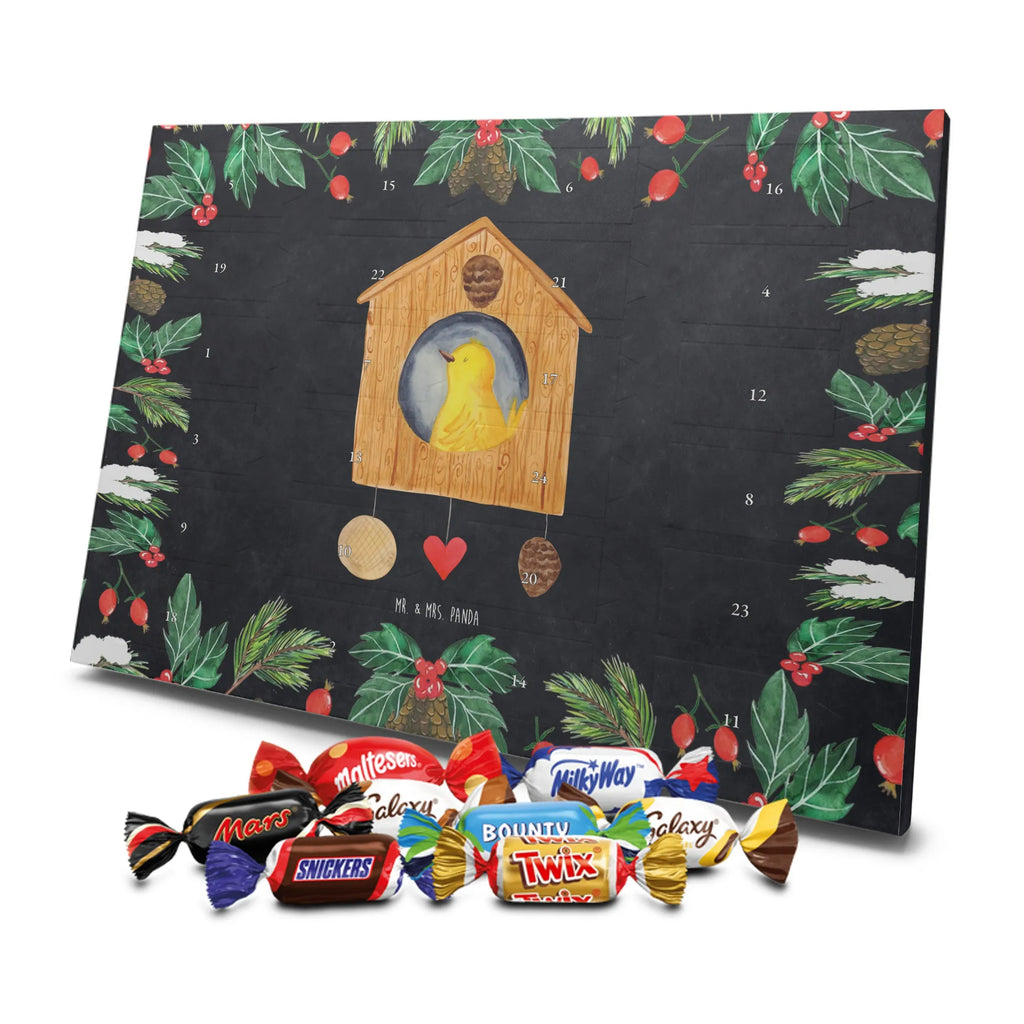Chocolate advent calendar birdhouse Home gift ideas, gifts, small animals, good mood, cute, funny sayings, cute animal motives, hand drawn, special gifts, card, animal lover, gift, moving out, birdhouse, bird, moving in, house building, moving gift