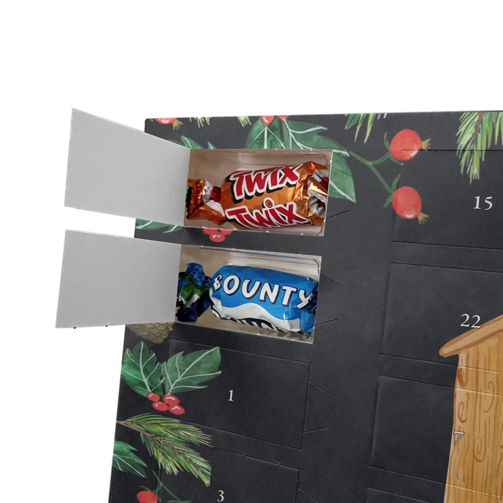 Chocolate advent calendar birdhouse Home gift ideas, gifts, small animals, good mood, cute, funny sayings, cute animal motives, hand drawn, special gifts, card, animal lover, gift, moving out, birdhouse, bird, moving in, house building, moving gift