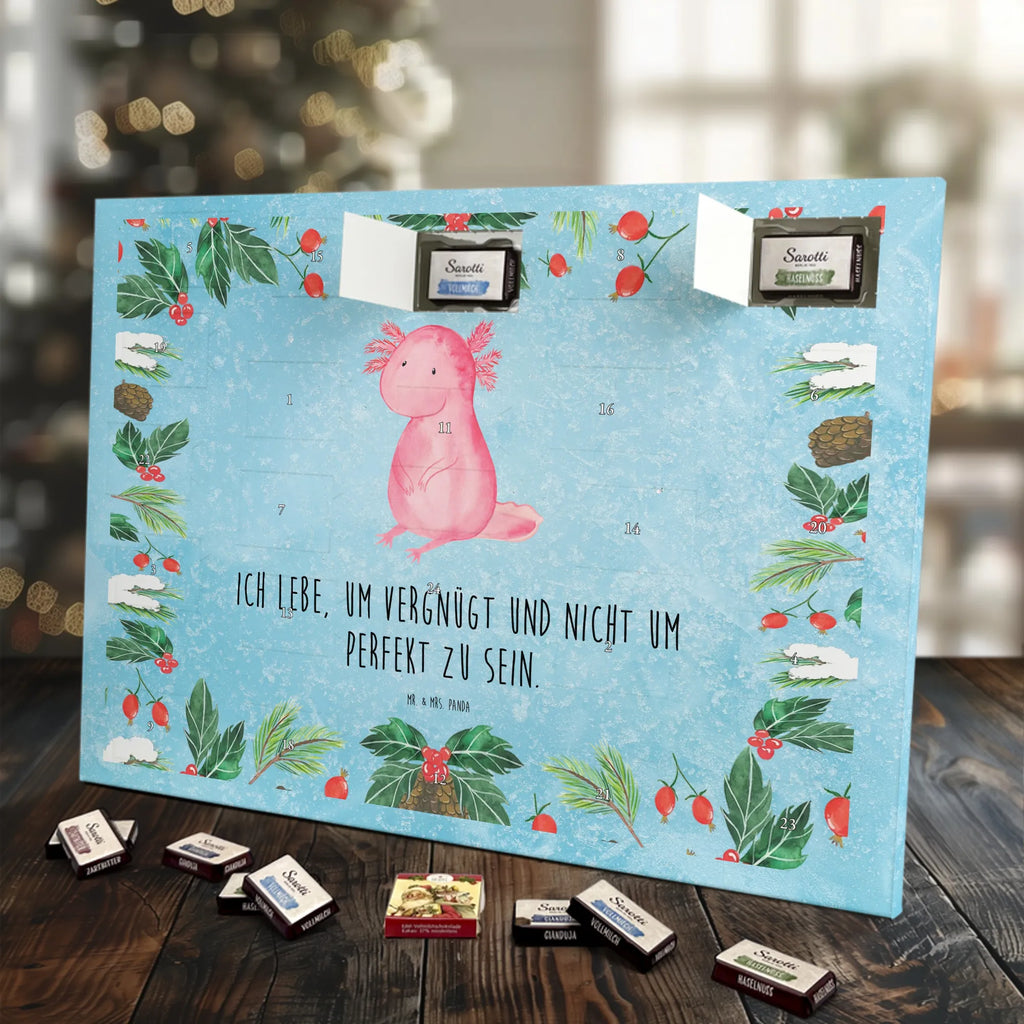 Chocolate advent calendar axolotl zero Mexican walking fish, Axelotl, marine animals, salamander, lifestyle, girlfriend, cheerful, contented, worldly wisdom, wisdom