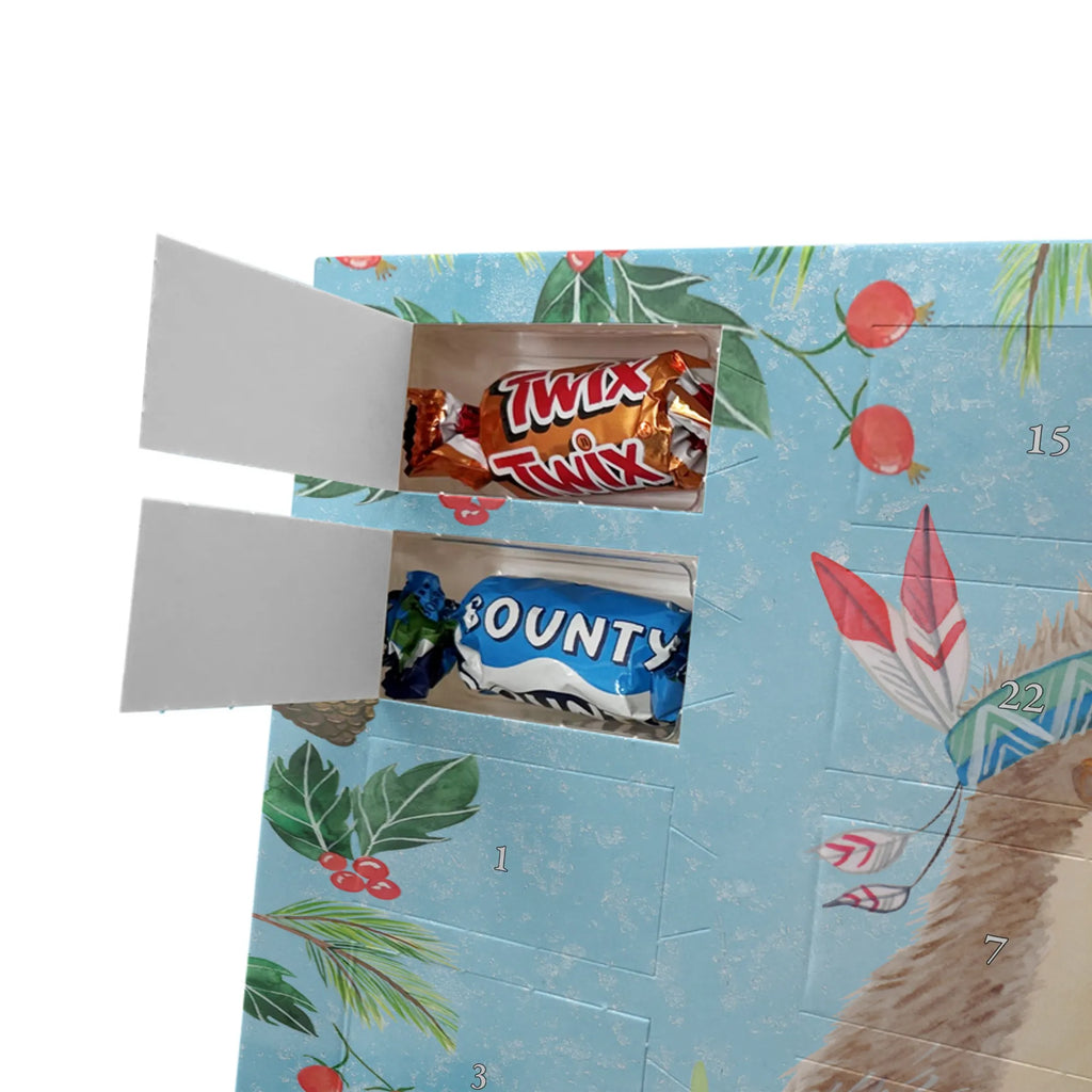 Chocolate advent calendar Hedgehog feather headdress Forest animals, Adventure, Campfire, Indians, Hedgehogs