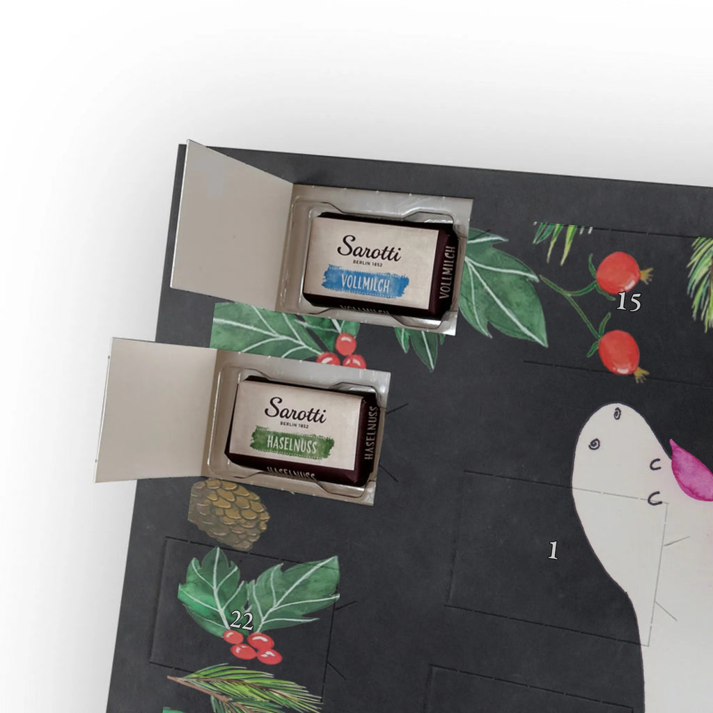 Chocolate advent calendar unicorn yoga mindfulness, relaxation, gift, present, sports, sweet