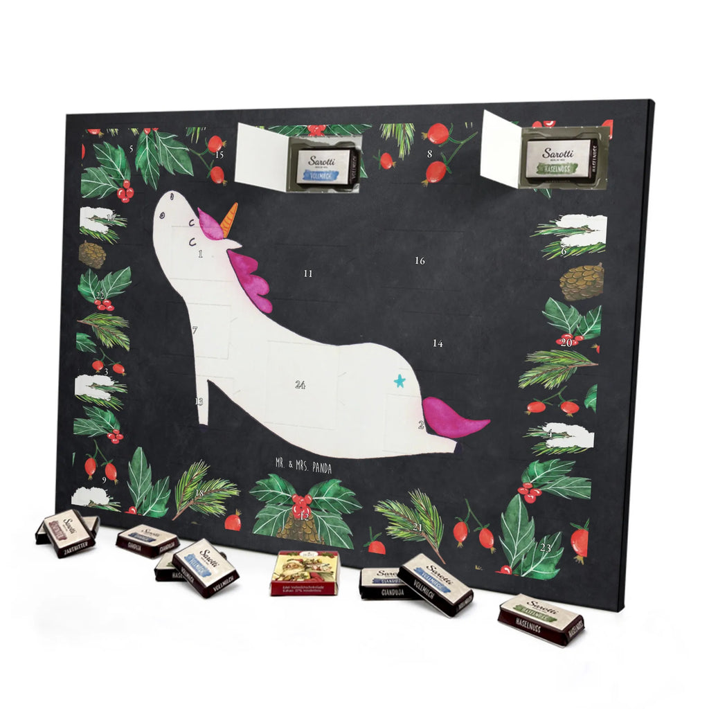 Chocolate advent calendar unicorn yoga mindfulness, relaxation, gift, present, sports, sweet