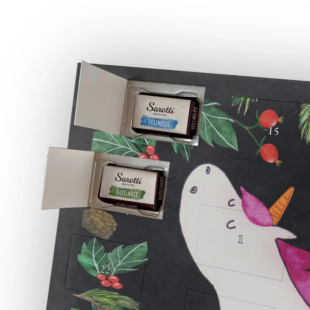 Chocolate advent calendar unicorn yoga mindfulness, relaxation, gift, present, sports, sweet