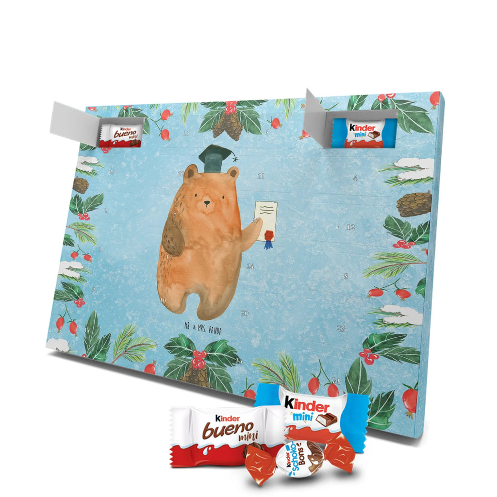 Chocolate advent calendar bear Test cuddly toy, teddy bear, diploma, examination passed, certificate, examinations, degree