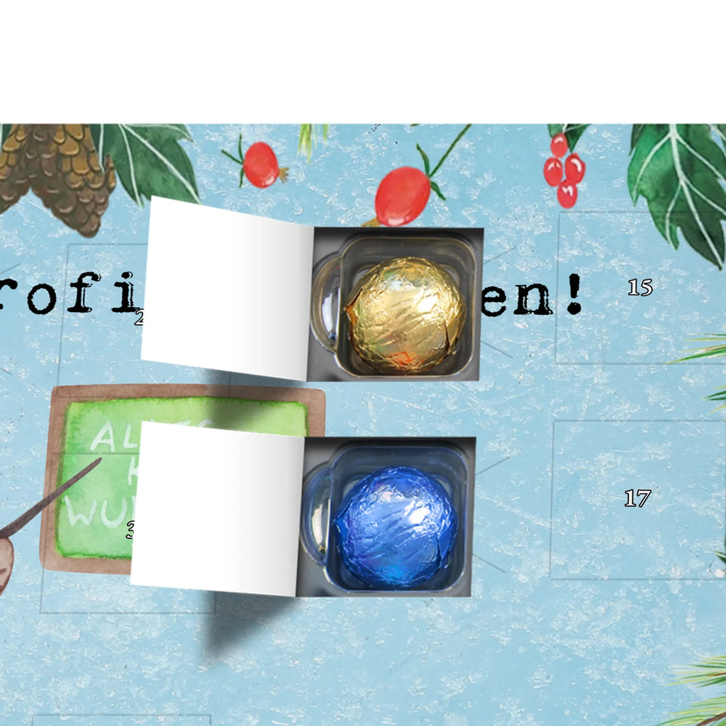 Chocolate advent calendar female lecturer Passion gift, sayings, gift idea, best, farewell gift, passing exam, anniversary, retirement, promotion, job start, profession