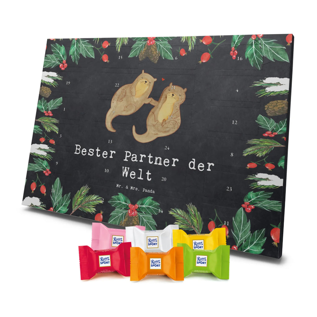 Chocolate advent calendar otter Best partner in the world gift, birthday, gift idea, birthday present, giving, thank you, for, make you happy, gift tip, couple, Wife, Spouse, Husband. Girlfriend, Woman, significant other, boyfriend, Man