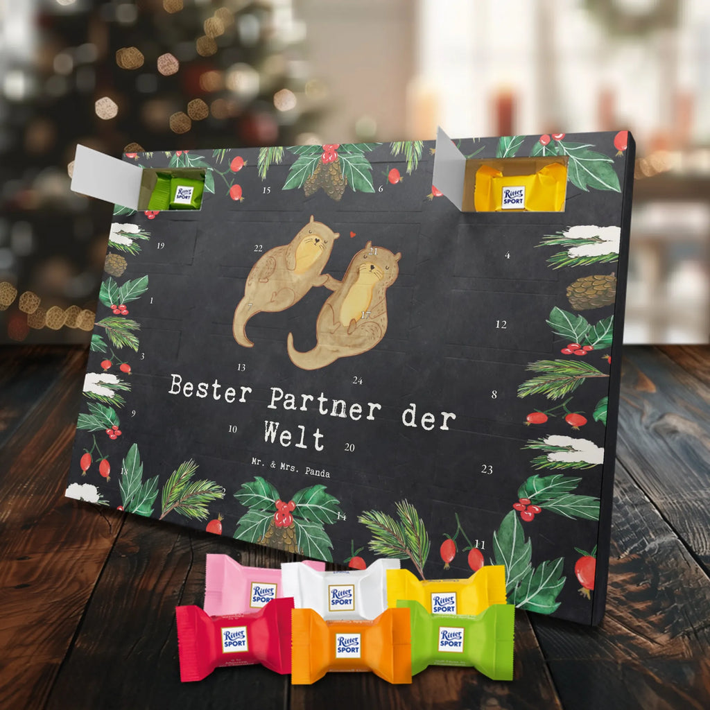 Chocolate advent calendar otter Best partner in the world gift, birthday, gift idea, birthday present, giving, thank you, for, make you happy, gift tip, couple, Wife, Spouse, Husband. Girlfriend, Woman, significant other, boyfriend, Man