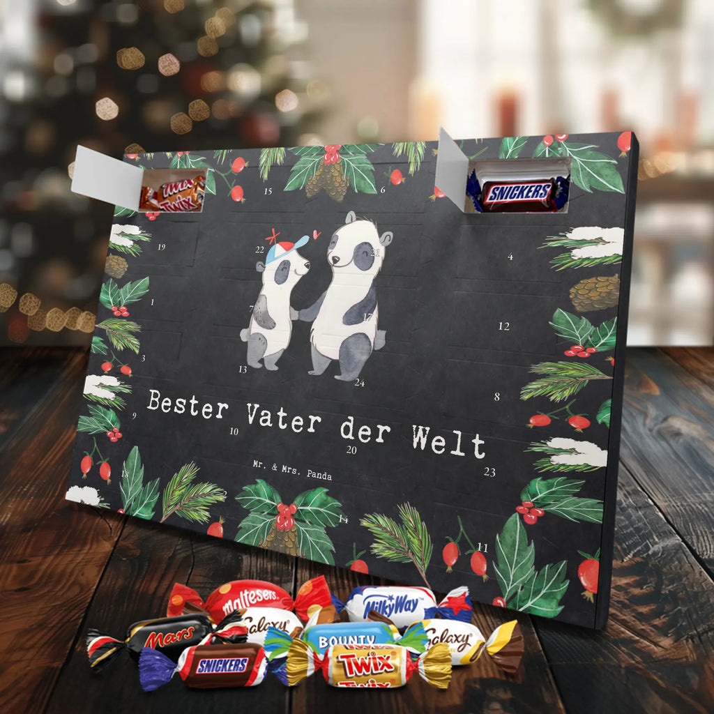 Chocolate advent calendar panda best dad in the world gift, birthday, gift idea, birthday present, giving, thank you, for, make you happy, gift tip, gift father, best, Father, little thing, man, parents