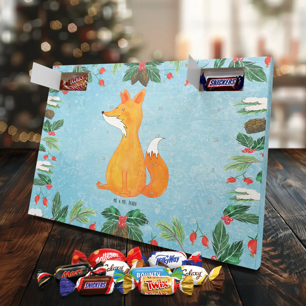 Chocolate advent calendar unicorn Wish foxes, fox horns