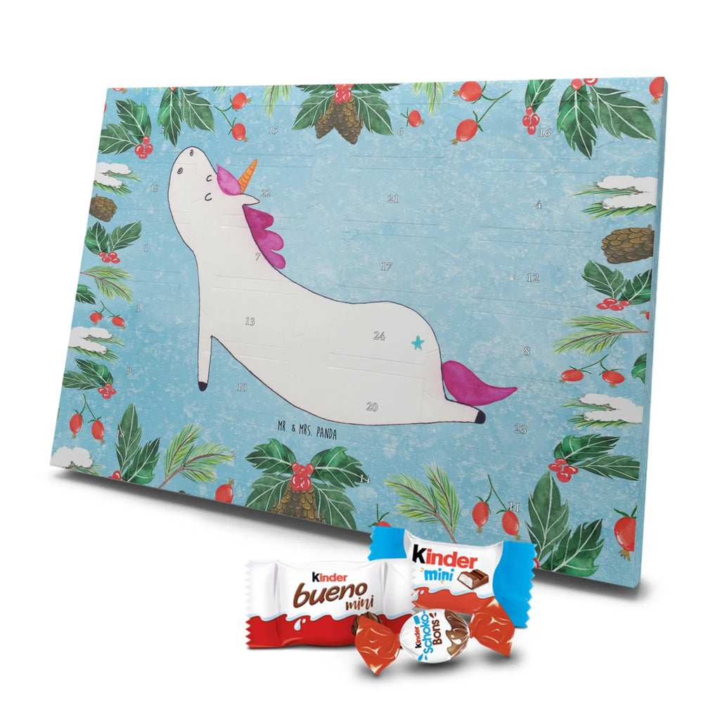 Chocolate advent calendar unicorn yoga mindfulness, relaxation, gift, present, sports, sweet