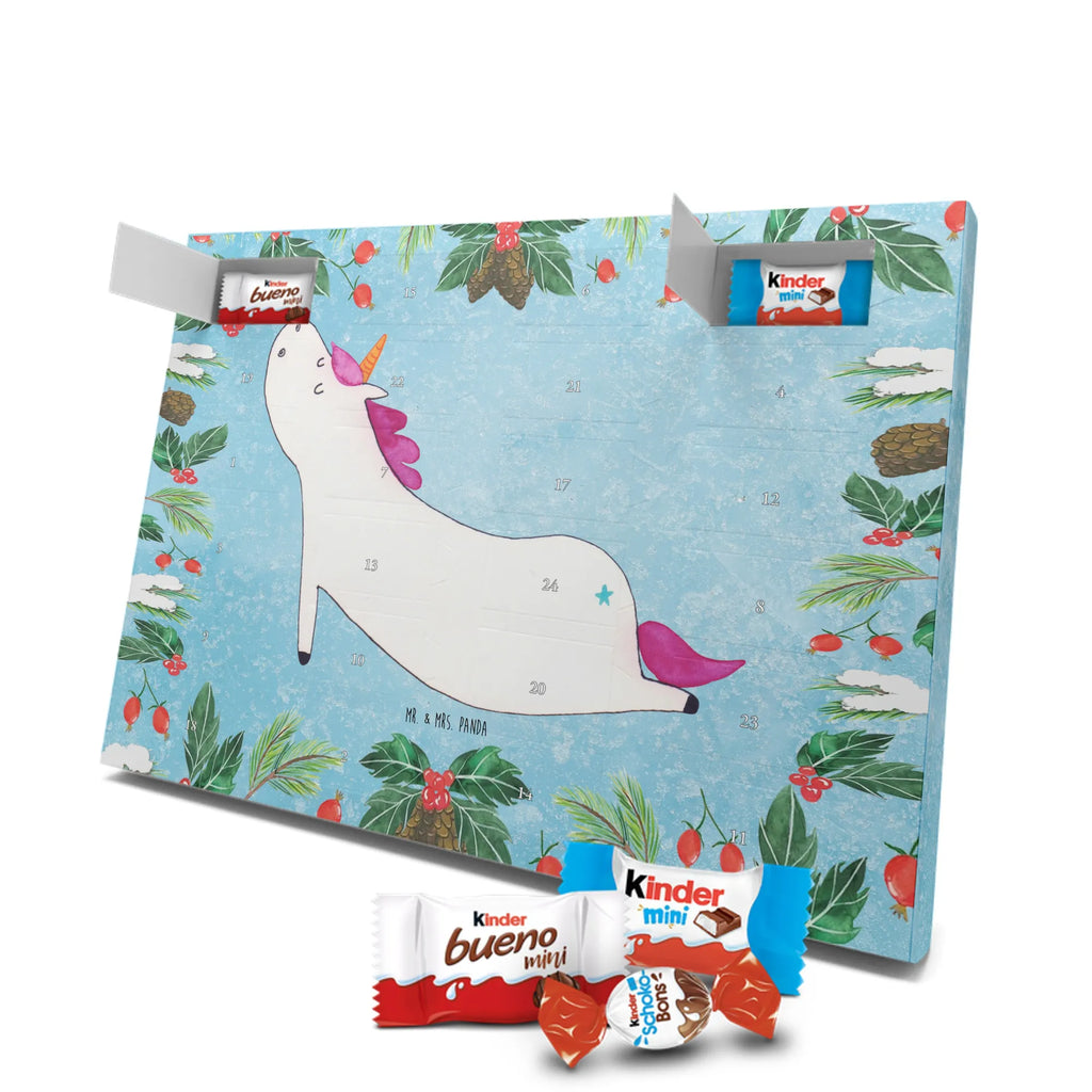 Chocolate advent calendar unicorn yoga mindfulness, relaxation, gift, present, sports, sweet