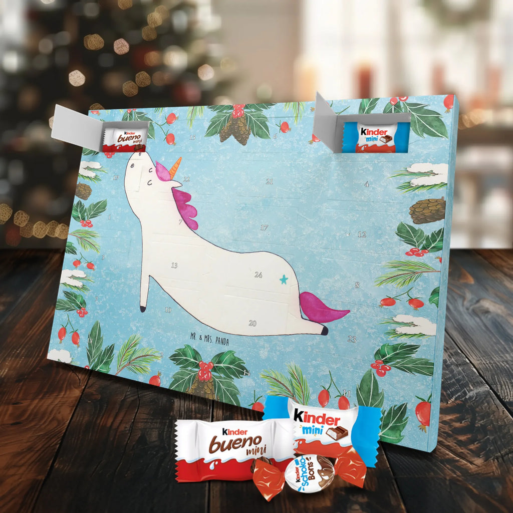Chocolate advent calendar unicorn yoga mindfulness, relaxation, gift, present, sports, sweet