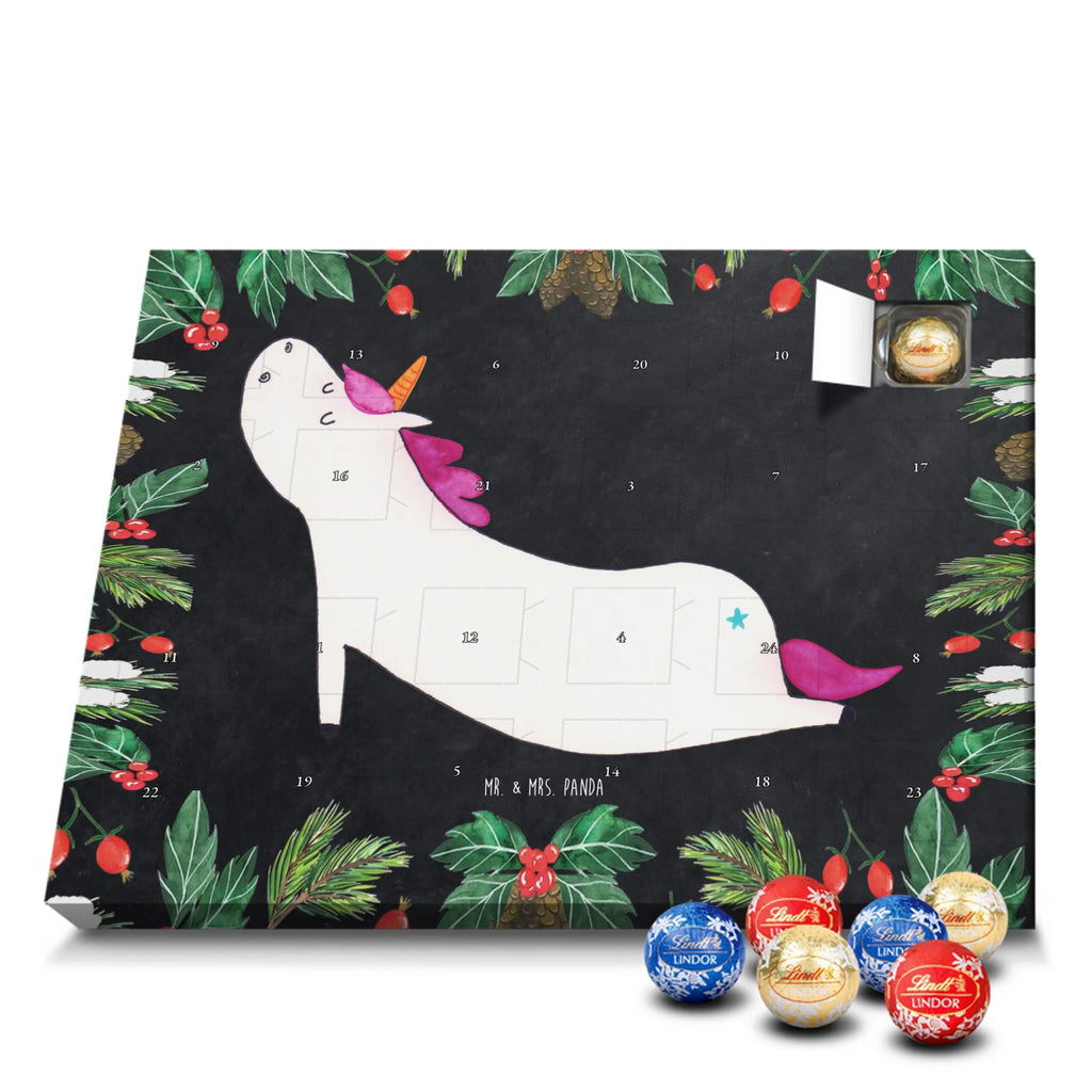 Chocolate advent calendar unicorn yoga mindfulness, relaxation, gift, present, sports, sweet