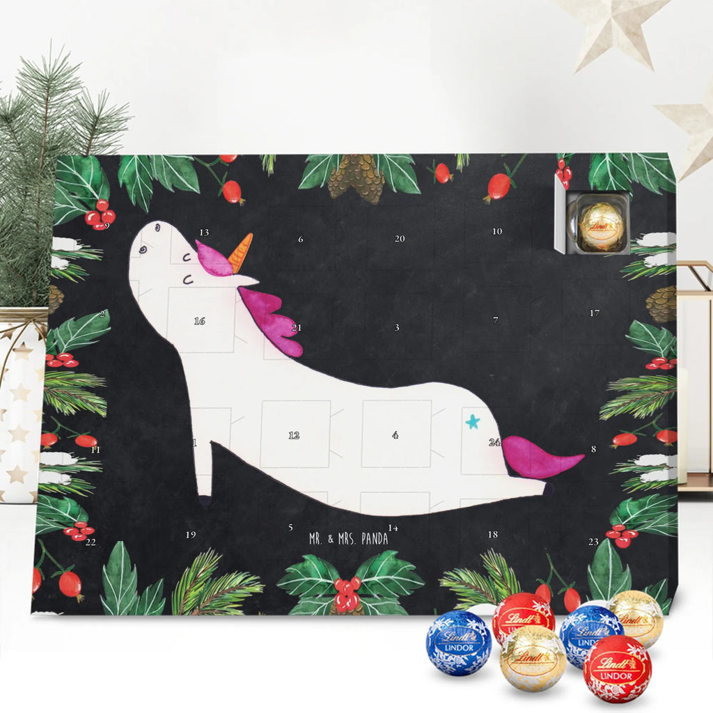 Chocolate advent calendar unicorn yoga mindfulness, relaxation, gift, present, sports, sweet