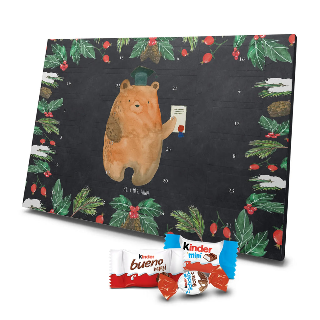 Chocolate advent calendar bear Test cuddly toy, teddy bear, diploma, examination passed, certificate, examinations, degree