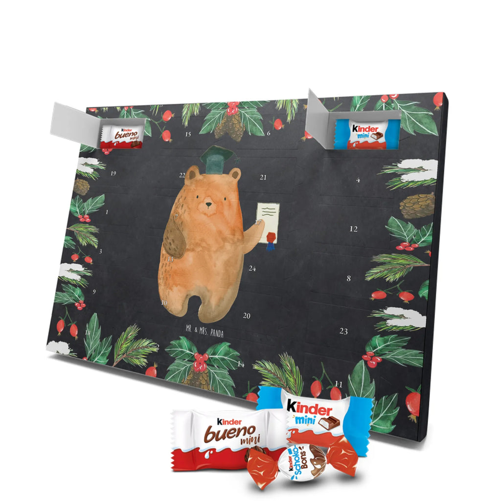 Chocolate advent calendar bear Test cuddly toy, teddy bear, diploma, examination passed, certificate, examinations, degree