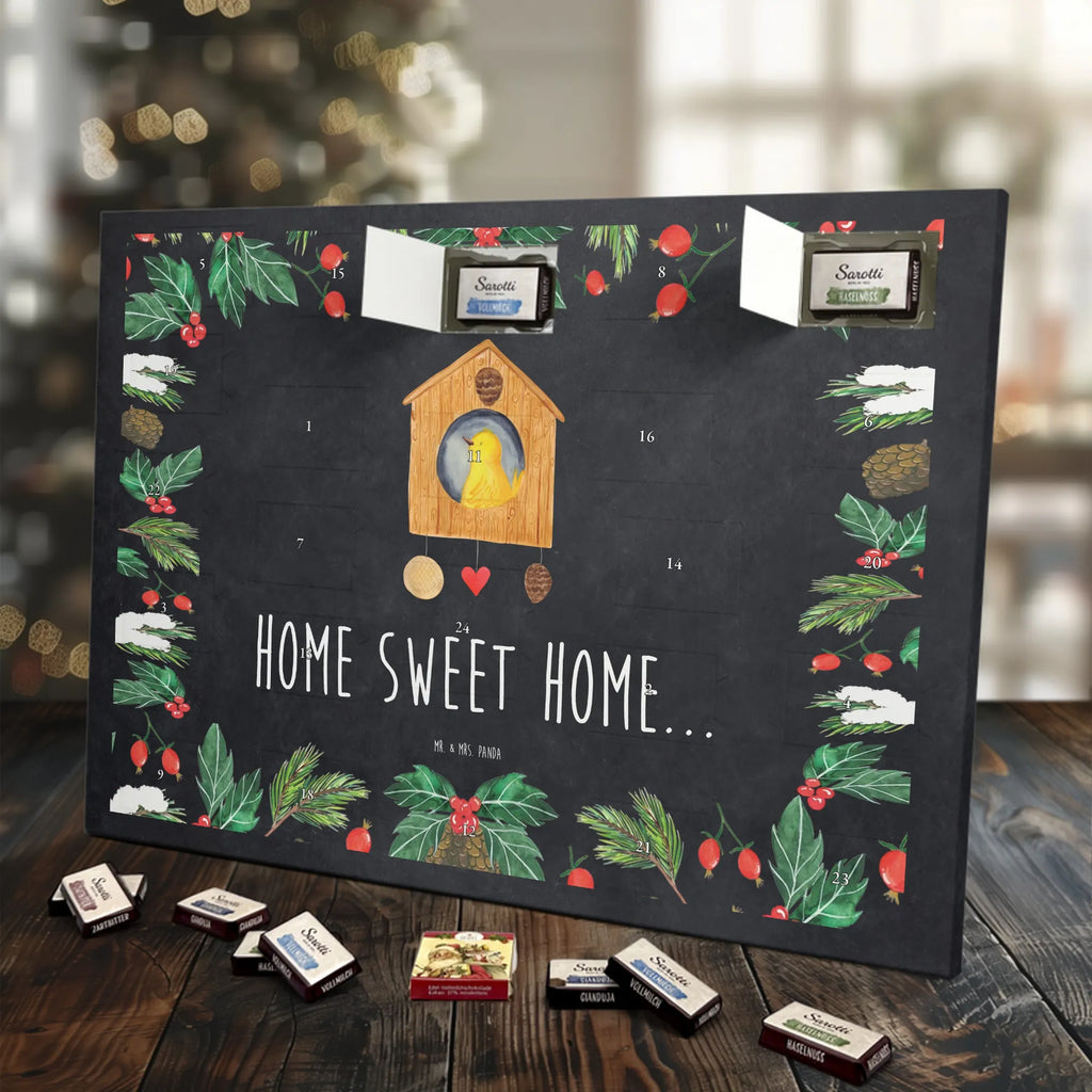 Chocolate advent calendar birdhouse Home gift ideas, gifts, small animals, good mood, cute, funny sayings, cute animal motives, hand drawn, special gifts, card, animal lover, gift, moving out, birdhouse, bird, moving in, house building, moving gift