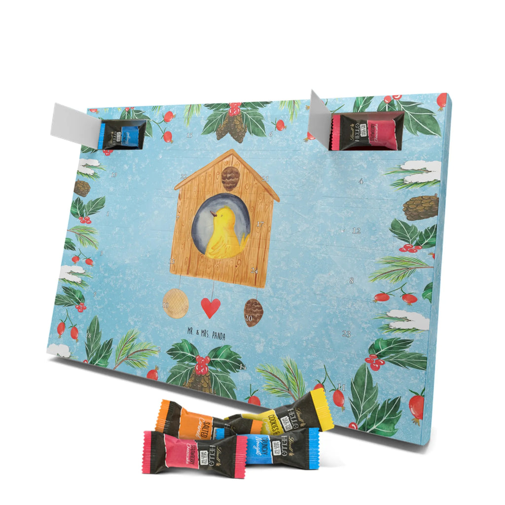 Chocolate advent calendar birdhouse Home gift ideas, gifts, small animals, good mood, cute, funny sayings, cute animal motives, hand drawn, special gifts, card, animal lover, gift, moving out, birdhouse, bird, moving in, house building, moving gift