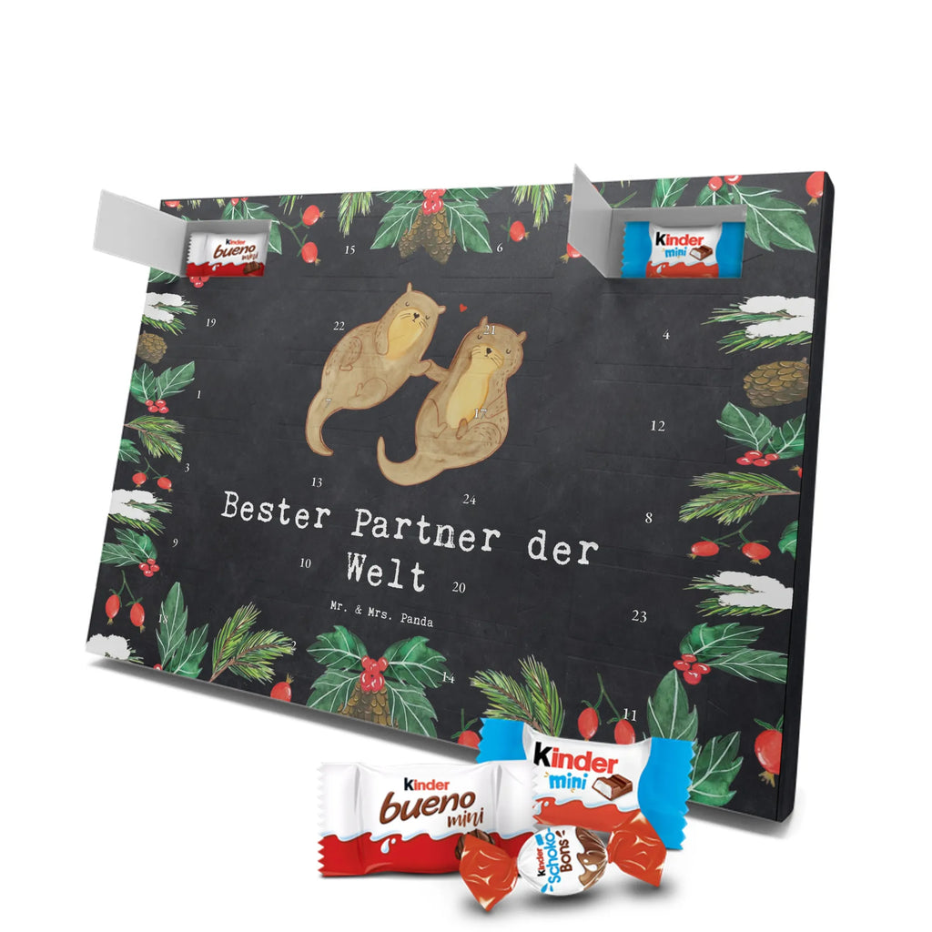 Chocolate advent calendar otter Best partner in the world gift, birthday, gift idea, birthday present, giving, thank you, for, make you happy, gift tip, couple, Wife, Spouse, Husband. Girlfriend, Woman, significant other, boyfriend, Man