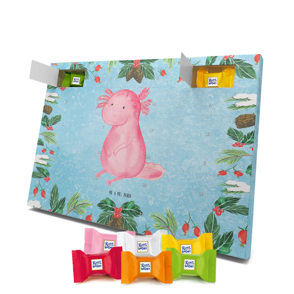 Chocolate advent calendar axolotl zero Mexican walking fish, Axelotl, marine animals, salamander, lifestyle, girlfriend, cheerful, contented, worldly wisdom, wisdom