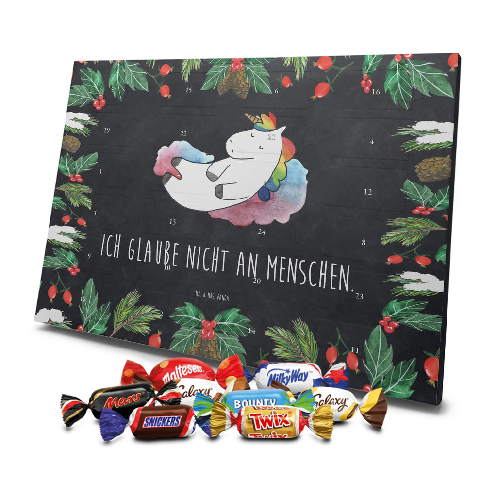 Chocolate advent calendar unicorn cloud 7 witty, faith, people, gift, reality, in love
