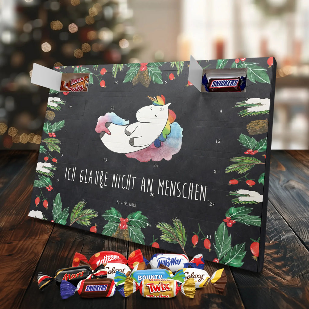 Chocolate advent calendar unicorn cloud 7 witty, faith, people, gift, reality, in love
