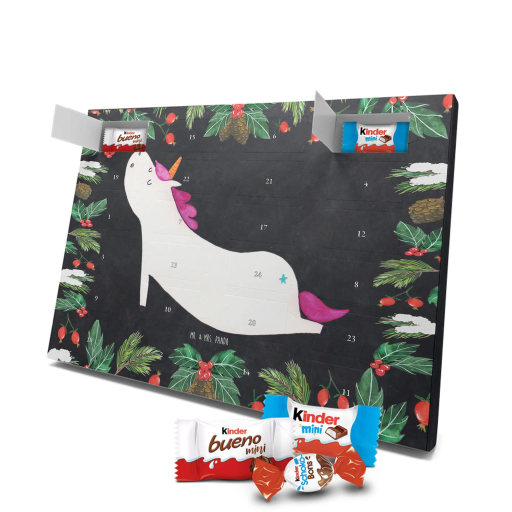 Chocolate advent calendar unicorn yoga mindfulness, relaxation, gift, present, sports, sweet