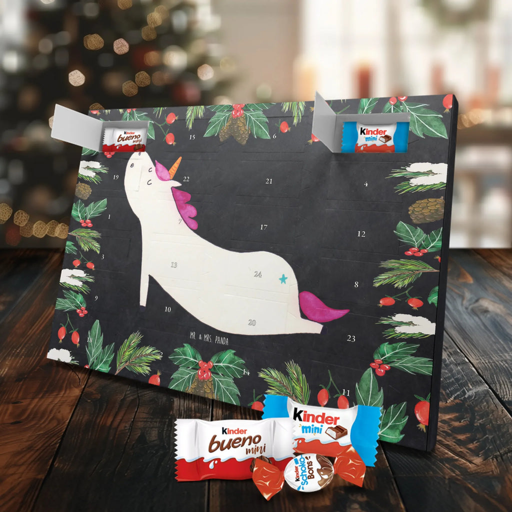 Chocolate advent calendar unicorn yoga mindfulness, relaxation, gift, present, sports, sweet