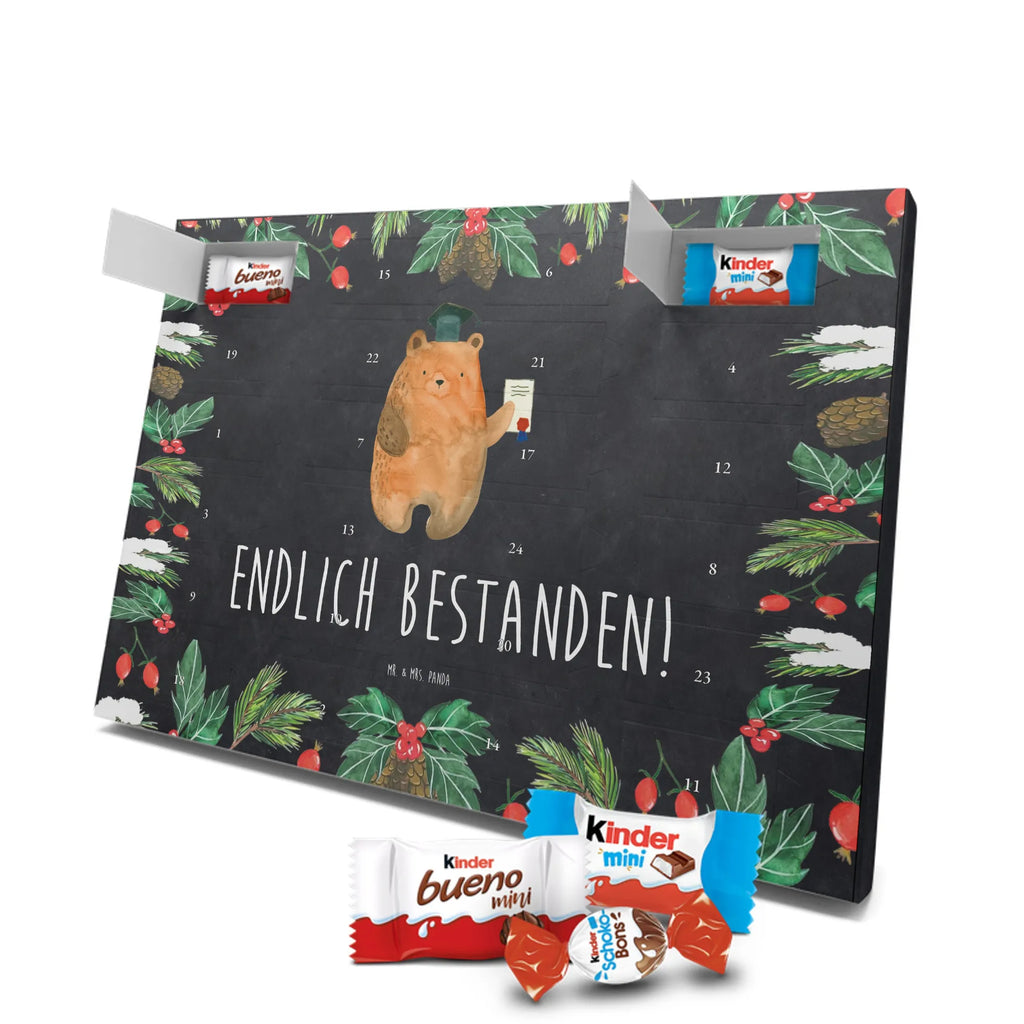 Chocolate advent calendar bear Test cuddly toy, teddy bear, diploma, examination passed, certificate, examinations, degree