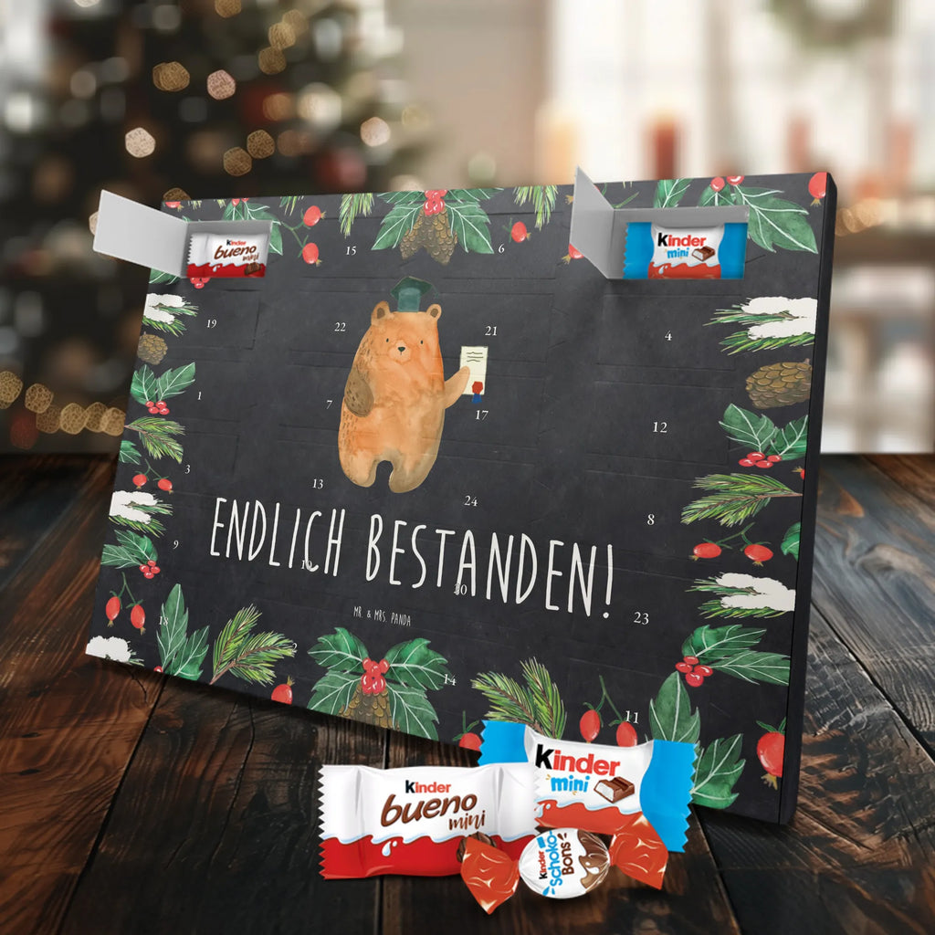 Chocolate advent calendar bear Test cuddly toy, teddy bear, diploma, examination passed, certificate, examinations, degree
