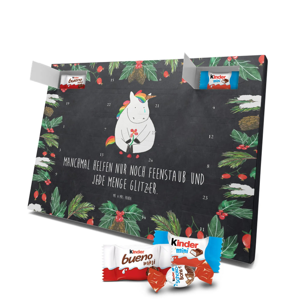 Chocolate advent calendar unicorn Sad friends, Friendship, consoling, grief, greeting card, flower