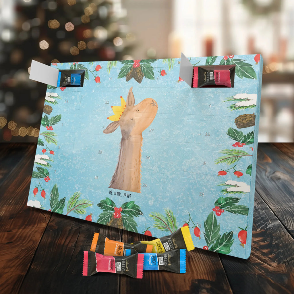 Chocolate advent calendar llama head king trendy animal, alpaca, Llama, king, office colleague, supervisor, high school graduation, mum, girlfriend, colleague