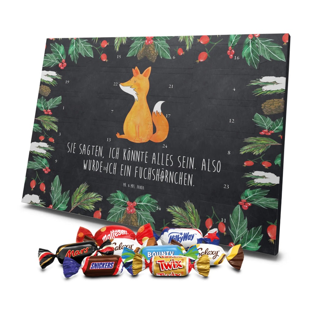 Chocolate advent calendar unicorn Wish foxes, fox horns