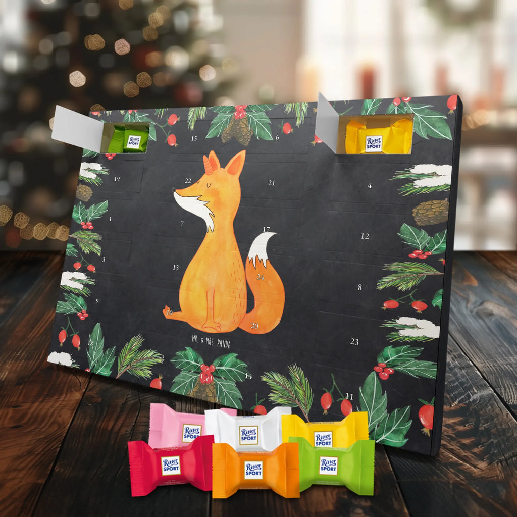 Chocolate advent calendar unicorn Wish foxes, fox horns