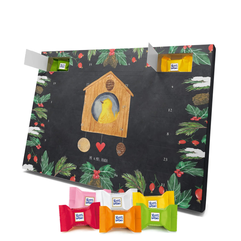 Chocolate advent calendar birdhouse Home gift ideas, gifts, small animals, good mood, cute, funny sayings, cute animal motives, hand drawn, special gifts, card, animal lover, gift, moving out, birdhouse, bird, moving in, house building, moving gift