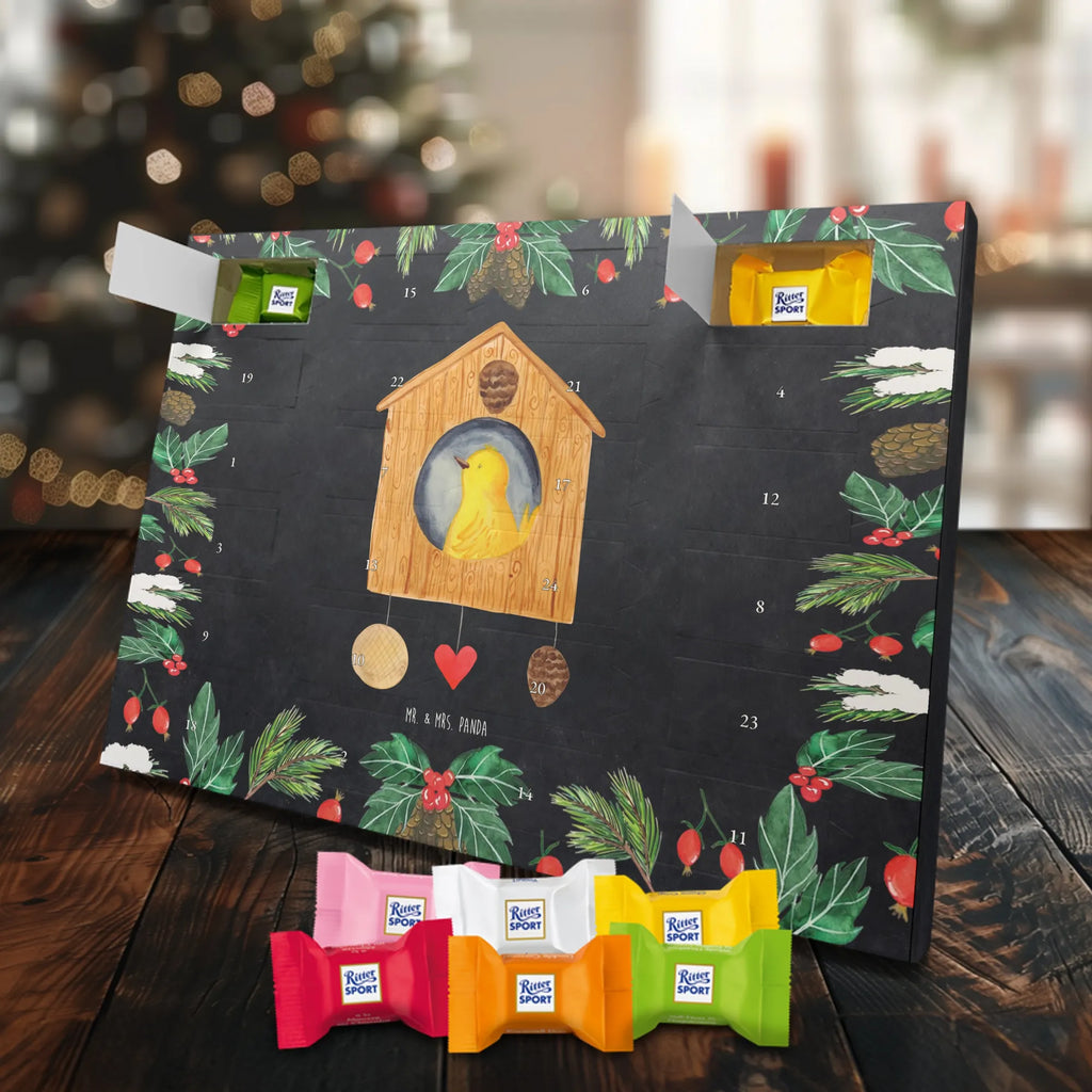 Chocolate advent calendar birdhouse Home gift ideas, gifts, small animals, good mood, cute, funny sayings, cute animal motives, hand drawn, special gifts, card, animal lover, gift, moving out, birdhouse, bird, moving in, house building, moving gift