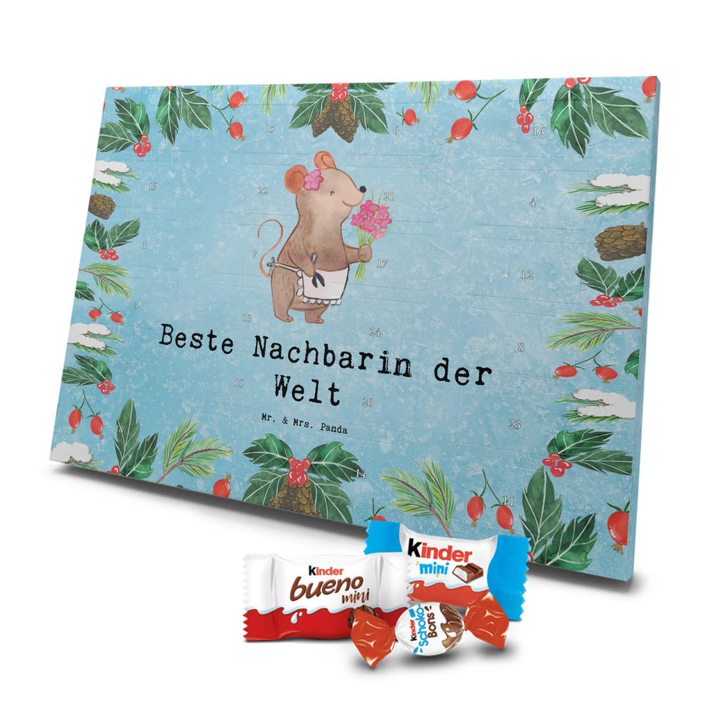 Chocolate advent calendar Mouse Best neighbor in the world gift, birthday, gift idea, birthday present, giving, thank you, for, make you happy, gift tip, Neighbor, friendship, neighborhood, friend, neighbors, resident